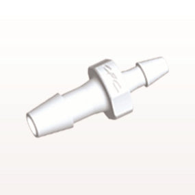 Straight Connector, Reducer, Barbed, White, 100/Bag - Fits 3/32 inch ID Tubing x 1/16 inch ID Tubing (0.093 inch x 0.063 inch, 2.4 mm x 1.59 mm) - HSR3230