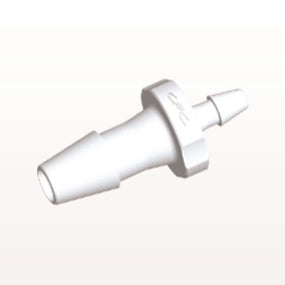 Straight Connector, Reducer, Barbed, White, 100/Bag - Fits 1/8 inch x 1/16 inch ID Tubing (0.125 inch x 0.063 inch, 3.2 mm x 1.59 mm) - HSR4230