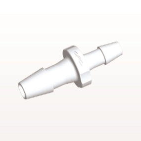 Straight Connector, Reducer, Barbed, White, 100/Bag - Fits 1/8 inch x 3/32 inch ID Tubing (0.125 inch x 0.094 inch, 3.2 mm x 2.38 mm) - HSR4330