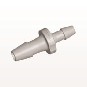 Straight Connector, Reducer, Barbed, Natural, 100/Bag - Fits 1/8 inch x 3/32 inch ID Tubing (0.125 inch x 0.09 inch, 3.2 mm x 2.38 mm) - HSR43
