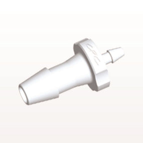 Straight Connector, Reducer, Barbed, White, 100/Bag - Fits 5/32 inch x 1/16 inch ID Tubing (0.156 inch x 0.063 inch, 3.97 mm x 1.59 mm) - HSR5230