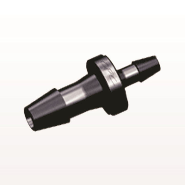 Straight Connector, Reducer, Barbed, Black, 100/Bag - Fits 5/32 inch x 3/32 inch ID Tubing (0.156 inch x 0.094 inch, 3.97 mm x 2.38 mm) - HSR5331
