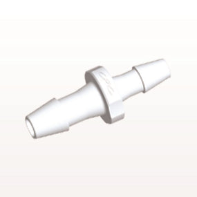 Straight Connector, Reducer, Barbed, White, 100/Bag - Fits 5/32 inch x 1/8 inch ID Tubing (0.156 inch x 0.125 inch, 3.97 mm x 3.18 mm) - HSR5430