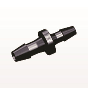 Straight Connector, Reducer, Barbed, Black, 100/Bag - Fits 5/32 inch x 1/8 inch ID Tubing (0.156 inch x 0.125 inch, 3.97 mm x 3.18 mm) - HSR5431
