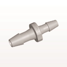 Straight Connector, Reducer, Barbed, Natural, 100/Bag - Fits 5/32 inch x 1/8 inch ID Tubing (0.156 inch x 0.125 inch, 3.97 mm x 3.18 mm) - HSR54