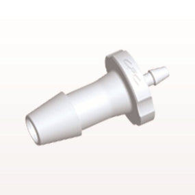 Straight Connector, Reducer, Barbed, White, 100/Bag - Fits 3/16 inch x 1/16 inch ID Tubing (0.187 inch x 0.063 inch, 4.76 mm x 1.59 mm) - HSR6230