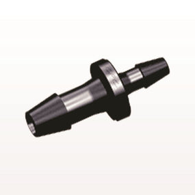 Straight Connector, Reducer, Barbed, Black, 100/Bag - Fits 3/16 inch x 1/8 inch ID Tubing (0.188 inch x 0.125 inch, 4.76 mm x 3.18 mm) - HSR6431