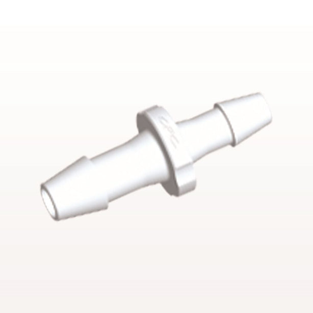 Straight Connector, Reducer, Barbed, White, 100/Bag - Fits 3/16 inch x 5/32 inch ID Tubing (0.188 inch x 0.156 inch, 4.76 mm x 3.97 mm) - HSR6530