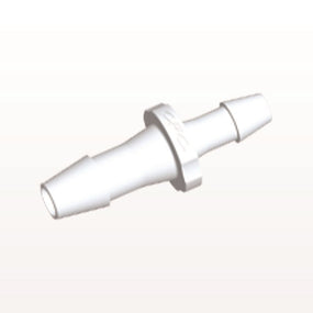 Straight Connector, Reducer, Barbed, White, 100/Bag - Fits 1/4 inch x 3/16 inch ID Tubing (0.25 inch x 0.188 inch, 6.35 mm x 4.76 mm) - HSR8630
