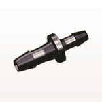 Straight Connector, Reducer, Barbed, Black, 100/Bag - Fits 1/4 inch x 3/16 inch ID Tubing (0.25 inch x 0.188 inch, 6.35 mm x 4.76 mm) - HSR8631