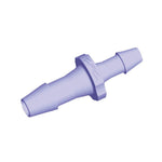 Straight Connector, Reducer, Barbed, Natural, 100/Bag - Fits 1/4 inch x 3/16 inch ID Tubing (0.25 inch x 0.188 inch, 6.35 mm x 4.76 mm) - HSR8691