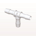 T Connector, Barbed, White, 100/Bag - Fits 3/8 inch ID Tubing (0.375 inch, 9.53 mm) - HT1230