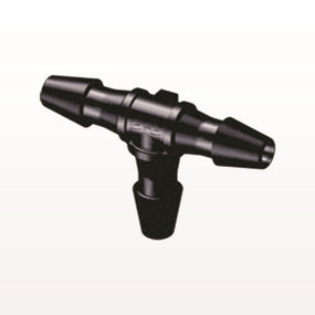 T Connector, Barbed, Black, 100/Bag - Fits 1/16 inch ID Tubing (0.063 inch, 1.59 mm) - HT231