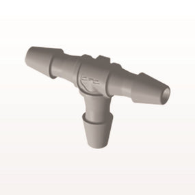 T Connector, Barbed, Natural, 100/Bag - Fits 1/16 inch ID Tubing (0.063 inch, 1.59 mm) - HT2