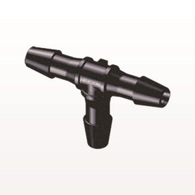 T Connector, Barbed, Black, 100/Bag - Fits 3/32 inch ID Tubing (0.094 inch, 2.38 mm) - HT331