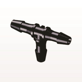 T Connector, Barbed, Black, 100/Bag - Fits 5/32 inch ID Tubing (0.156 inch, 3.97 mm) - HT531