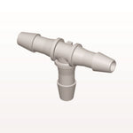 T Connector, Barbed, Natural, 100/Bag - Fits 5/32 inch ID Tubing (0.156 inch, 3.97 mm) - HT5
