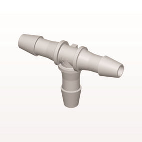 T Connector, Barbed, Natural, 100/Bag - Fits 5/32 inch ID Tubing (0.156 inch, 3.97 mm) - HT5