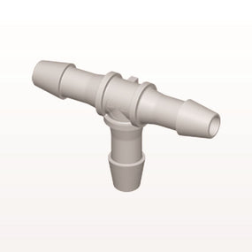 T Connector, Barbed, Natural, 100/Bag - Fits 3/16 inch ID Tubing (0.188 inch, 4.76 mm) - HT6