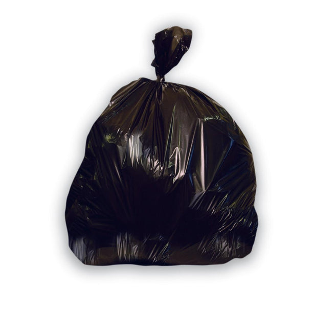 Heritage Bag High-Density Z8648VKR01 Can Liner, Roll, Black, 16 ??m, 56 gal., 43" x 48" - MDL-HTB648VKR01CS - 200 Each
