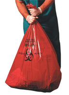 Heritage Bag Low-Density Printed Biohazard Flat Can Liners A6036PR - 250.0 Each