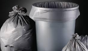 Heritage Bag H56 G Linear Low-Density Can Liner, Gray, 1.6 mil, 56 gal., 44" x 55" - 100 Each