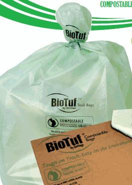 Heritage Bag BioTuf Compostable Bags Y6848YE R01 - 100.0 Each