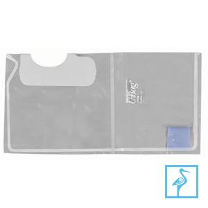 Briggs with Porous Adhesive U-Bag Single Specimen Urine Collection Bag, Newborn - 100mL - 7535 - 1 Each