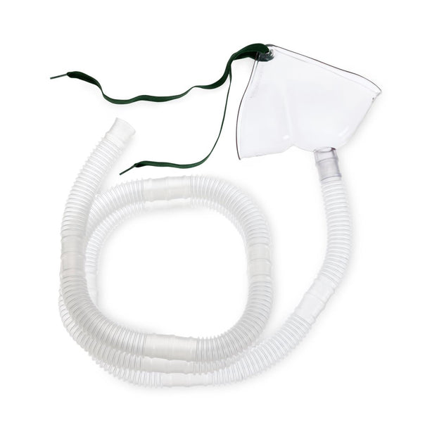 Medline Hudson RCI Face Tent Mask with Corrugated Tubing - 1388 - 50 Each - MDL-HUD1388