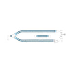 72" Dual-Limb Adult Conventional Ventilator Circuit with Humidifier Limb, Medline Hudson Rci Nonheated - 1608 - 10 Each