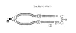 48" Dual-Limb Adult Conventional Ventilator Circuit with Dual Water Traps, Medline Hudson Rci Nonheated - 1614 - 10 Each