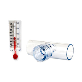 Medline Hudson RCI Respiratory Thermometer with Tee Adapter - 1637 - 50 Each - MDL-HUD1637