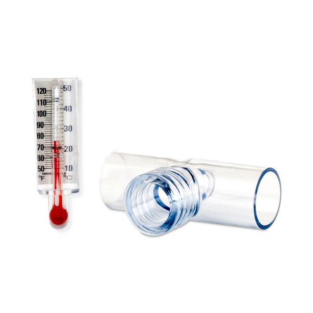 Medline Hudson RCI Respiratory Thermometer with Tee Adapter - 1637 - 50 Each - MDL-HUD1637