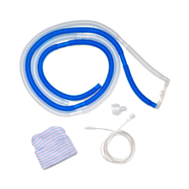Teleflex Medical Medline Hudson RCI Infant Nasal Prong CPAP Cannula System with Corrugated Tubing, 15 Fr, Size 3 - 1687 - 10 Each