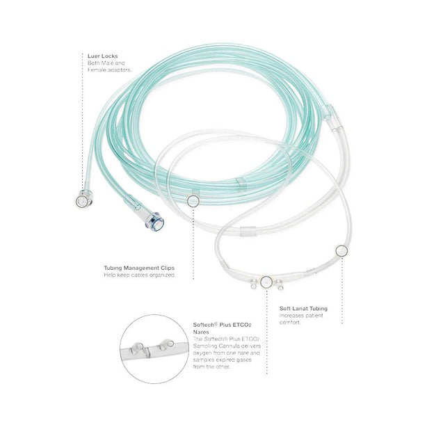 Teleflex Medical Softech Plus ETCO2 Sampling Cannula 2843 - 50.0 Each
