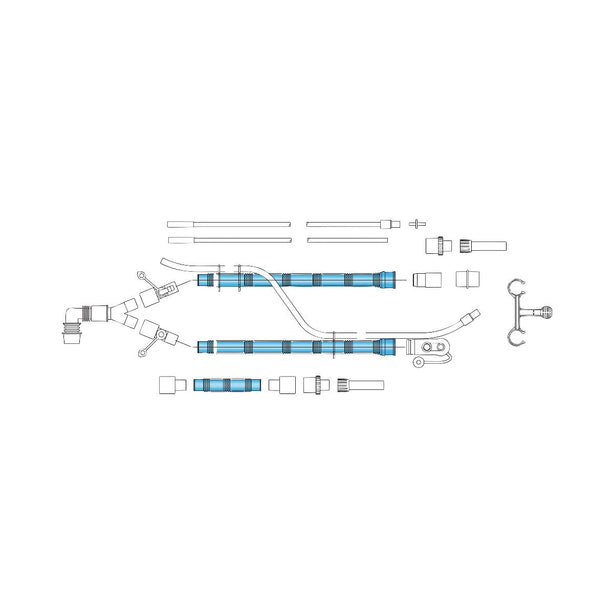 Pediatric Dual-Limb Ventilator Circuits with Corrugated Tube - 780-21 - 20 Each - MDL-HUD78021