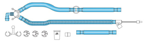 Teleflex Medical Medline Hudson RCI ISO-Gard Heated Breathing Circuit with Heated Inspiratory Limb, Expiratory Limb Drain, Dual-Limb Adult, 70" - HUD88033KIT