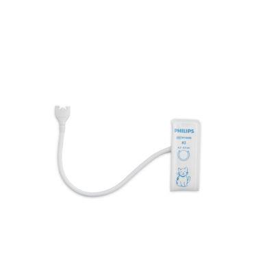 Single Patient Soft Neonatal Blood Pressure Cuff, Single Tube, Size 2, Single-Patient - 989803167241 - 1 Each
