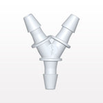Y Connector, Barbed, White, 100/Bag - Fits 1/16 inch ID Tubing (0.063 inch, 1.59 mm) - HY230
