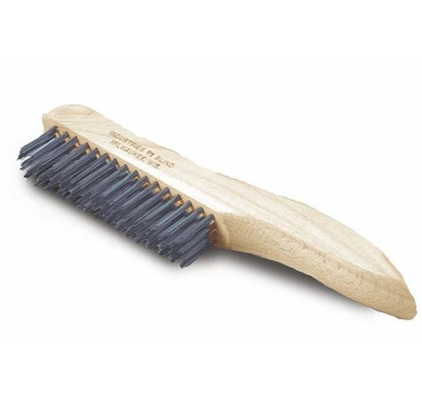 Abilityone Network Stainless Steel Wire Scratch Brush with Plastic Handle 7920-00-269-1259 - 1.0 Each