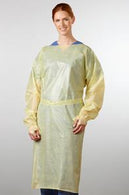 Icp Medical Open-Back Comfort Universal Gown with Thumb Loop, Yellow - ICP-8150 - 100 Each