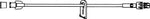 ICU Medical IV Extension Set Needle-Free Port Mini Bore 9 Inch Tubing - Case of 50 - B1068-CS