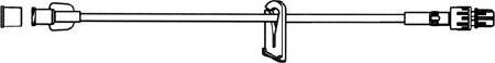 ICU Medical IV Extension Set Needle-Free Port Mini Bore 9 Inch Tubing - Case of 50 - B1068-CS