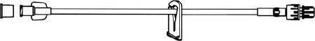 ICU Medical IV Extension Set Mini Bore 6 Inch Tubing - Case of 50 - B1057-CS