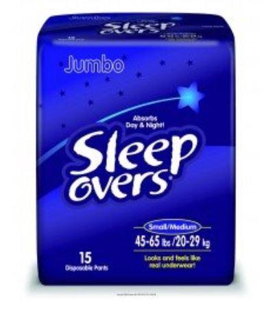 First Quality Sleepovers Youth Pants Pullups, Size S / M, 38-65 lb. - IDMSLP05301