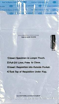 3 Wall Double Pocket Non Biohazard Bag - UF95-600 - 1000 Each - MDL-IGLIPUF95600