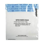Inteplast 2 Wall Single Pocket Non Biohazard 1-Pocket Specimen Bag with Adhesive, 6" x 6" - UF95-66SP - 2000 Each