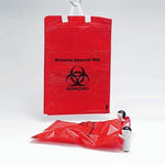 Inteplast UFDD1114 Biohazard Bag for Dressing Disposal, 11" x 15", Red - MDL-IGLIPUFDD1114 - 500 Each