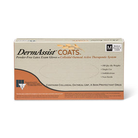 Innovative Healthcare Corporation DermAssist Series 124 Coats Latex Exam Gloves 124100 - 1000.0 Each