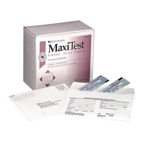 HENRY SCHEIN INC Maxitest Mail In Biological Monitor Value Pack CST120-HS 12 Each - MDL-IIS1015830